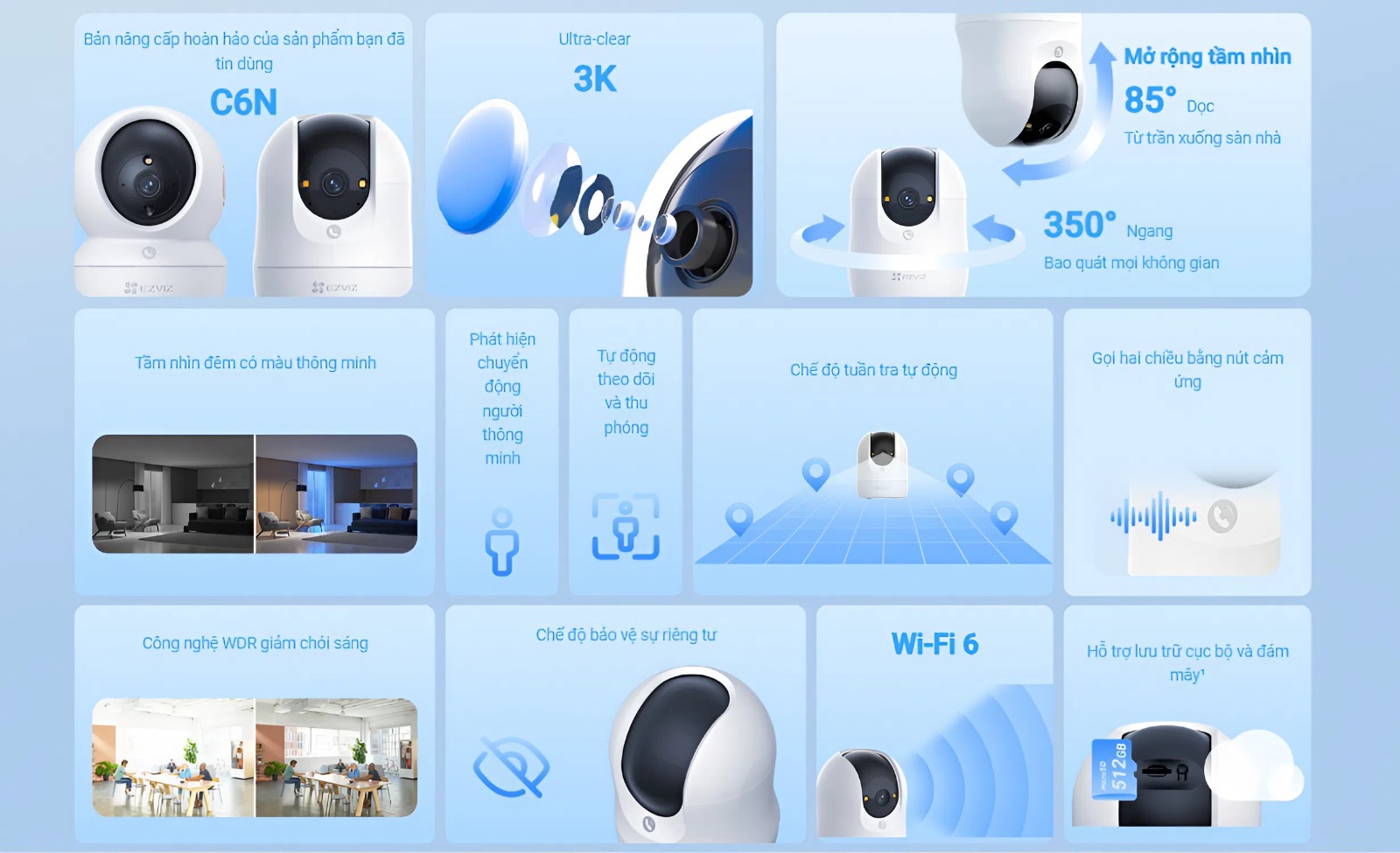 Camera Ezviz C6N G1 3K